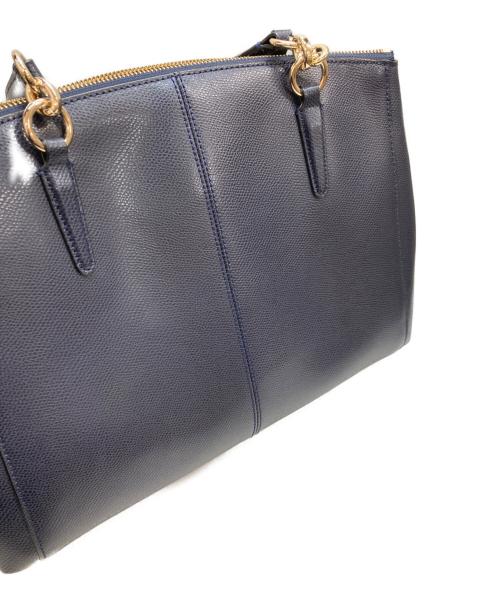 COACH（コーチ）COACH (コーチ) 2WAYレザーバッグ ネイビーの古着・服飾アイテム