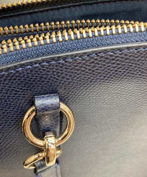 COACH（コーチ）COACH (コーチ) 2WAYレザーバッグ ネイビーの古着・服飾アイテム