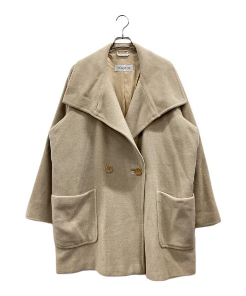 MaxMara（マックスマーラ）MaxMara (マックスマーラ) カシミヤ混コート ベージュ サイズ:38の古着・服飾アイテム