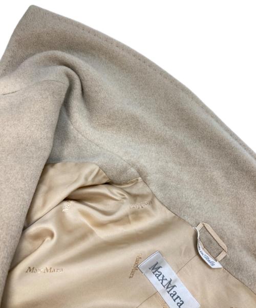 MaxMara（マックスマーラ）MaxMara (マックスマーラ) カシミヤ混コート ベージュ サイズ:38の古着・服飾アイテム