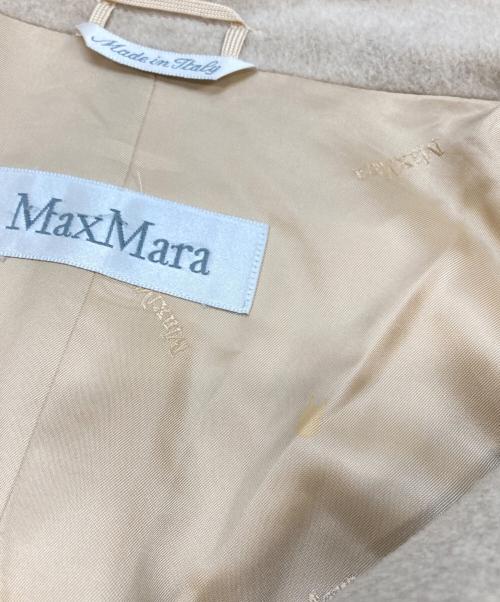 MaxMara（マックスマーラ）MaxMara (マックスマーラ) カシミヤ混コート ベージュ サイズ:38の古着・服飾アイテム