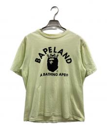 BAPE BY A BATHING APE（ベイプバイアベイシングエイプ）の古着「プリントTシャツ」｜イエロー