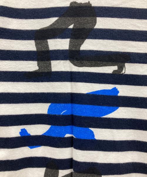 COMME des GARCONS COMME des GARCONS（コムデギャルソン コムデギャルソン）COMME des GARCONS COMME des GARCONS (コムデギャルソン コムデギャルソン) カットソー ホワイト×ブラック サイズ:Sの古着・服飾アイテム