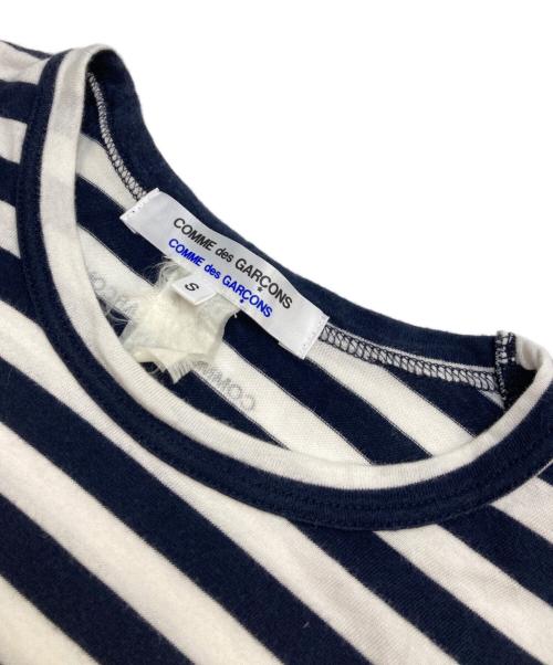 COMME des GARCONS COMME des GARCONS（コムデギャルソン コムデギャルソン）COMME des GARCONS COMME des GARCONS (コムデギャルソン コムデギャルソン) カットソー ホワイト×ブラック サイズ:Sの古着・服飾アイテム