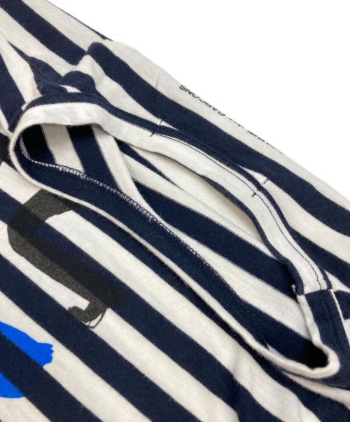 COMME des GARCONS COMME des GARCONS（コムデギャルソン コムデギャルソン）COMME des GARCONS COMME des GARCONS (コムデギャルソン コムデギャルソン) カットソー ホワイト×ブラック サイズ:Sの古着・服飾アイテム