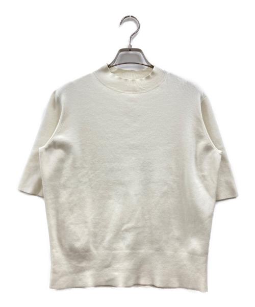 Demi-Luxe Beams（デミルクス ビームス）Demi-Luxe BEAMS (デミルクス ビームス) シンプル モックネック ニット アイボリー サイズ:不明（実寸参照）の古着・服飾アイテム