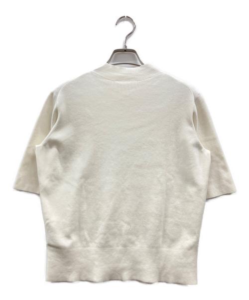 Demi-Luxe Beams（デミルクス ビームス）Demi-Luxe BEAMS (デミルクス ビームス) シンプル モックネック ニット アイボリー サイズ:不明（実寸参照）の古着・服飾アイテム