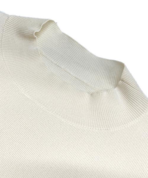 Demi-Luxe Beams（デミルクス ビームス）Demi-Luxe BEAMS (デミルクス ビームス) シンプル モックネック ニット アイボリー サイズ:不明（実寸参照）の古着・服飾アイテム
