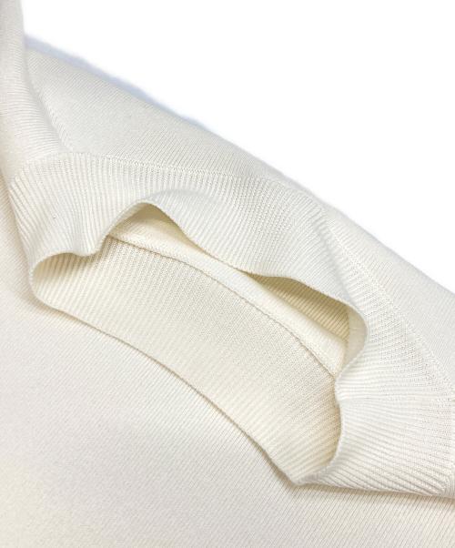 Demi-Luxe Beams（デミルクス ビームス）Demi-Luxe BEAMS (デミルクス ビームス) シンプル モックネック ニット アイボリー サイズ:不明（実寸参照）の古着・服飾アイテム