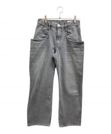 upper hights（アッパーハイツ）の古着「別注ハイライズデニムパンツ」｜グレー