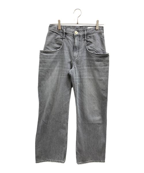 upper hights（アッパーハイツ）upper hights (アッパーハイツ) 別注ハイライズデニムパンツ グレー サイズ:23の古着・服飾アイテム