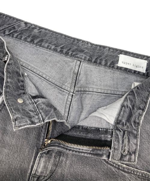 upper hights（アッパーハイツ）upper hights (アッパーハイツ) 別注ハイライズデニムパンツ グレー サイズ:23の古着・服飾アイテム
