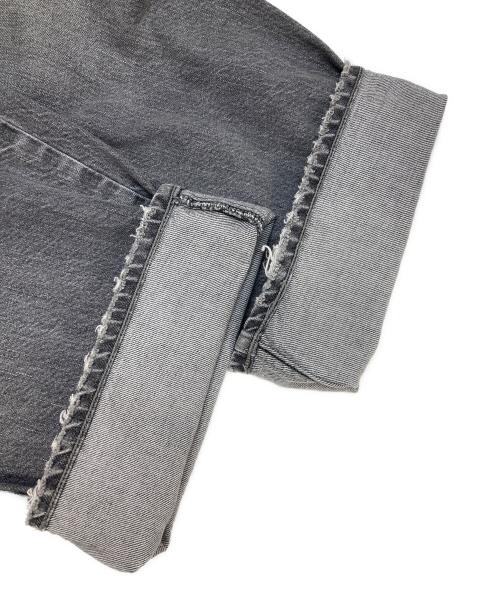 upper hights（アッパーハイツ）upper hights (アッパーハイツ) 別注ハイライズデニムパンツ グレー サイズ:23の古着・服飾アイテム