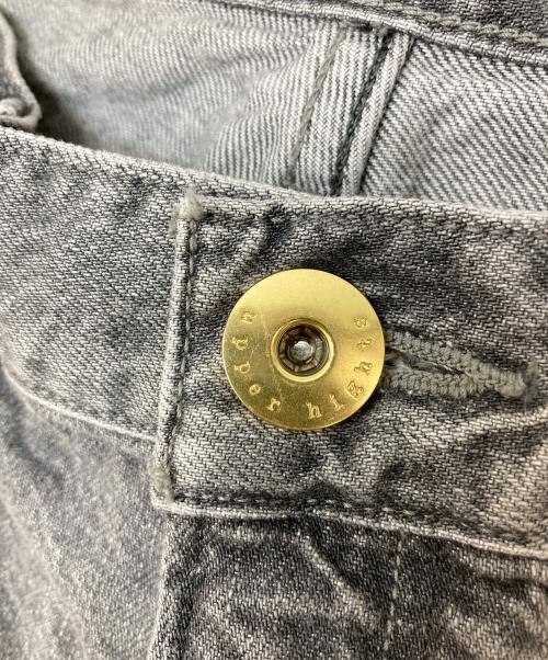 upper hights（アッパーハイツ）upper hights (アッパーハイツ) 別注ハイライズデニムパンツ グレー サイズ:23の古着・服飾アイテム