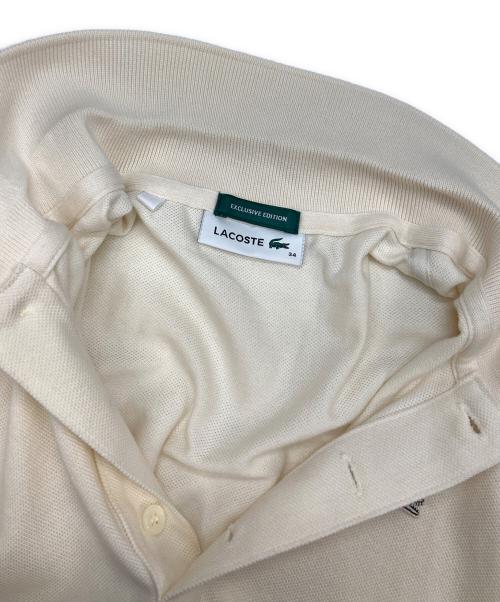 LACOSTE（ラコステ）LACOSTE (ラコステ) 別注 POLO SHIRTS アイボリー サイズ:34の古着・服飾アイテム