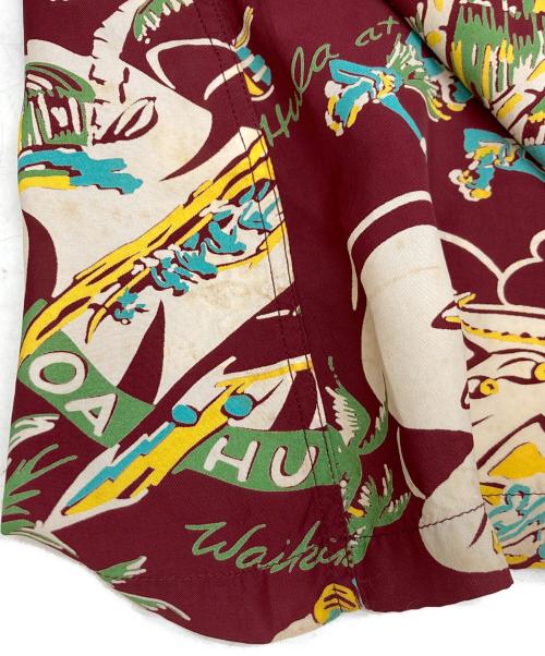 Sun Surf（サンサーフ）Sun Surf (サンサーフ) レーヨンアロハシャツ ブラウン×イエロー サイズ:Lの古着・服飾アイテム