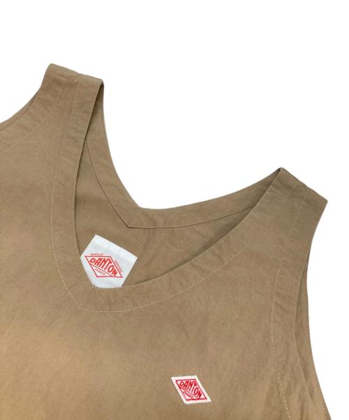 DANTON（ダントン）DANTON (ダントン) ハイカウントコットン Vネックワンピース ベージュ サイズ:36の古着・服飾アイテム