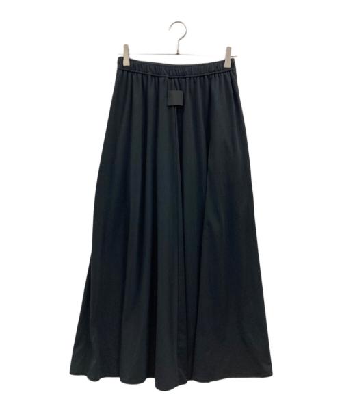 COGTHEBIGSMOKE（コグザビッグスモーク）COGTHEBIGSMOKE (コグザビッグスモーク) HALO SEMI-FLARE SKIRT ブラック サイズ:不明（実寸参照）の古着・服飾アイテム
