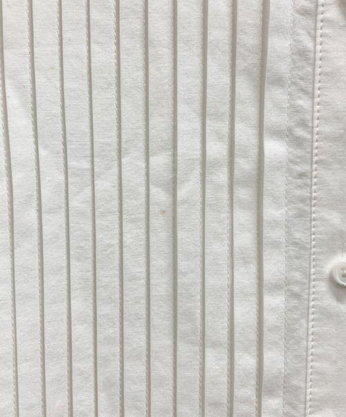 SILK LAUNDRY（シルクランドリー）SILK LAUNDRY (シルクランドリー) シルク混 ピンタック シャツドレス ホワイト サイズ:Mの古着・服飾アイテム