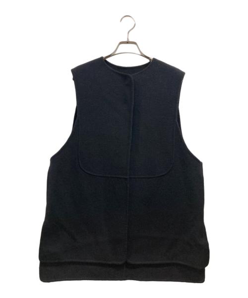 machatt（マチャット）machatt (マチャット) リバーウールベスト ブラック サイズ:FREEの古着・服飾アイテム