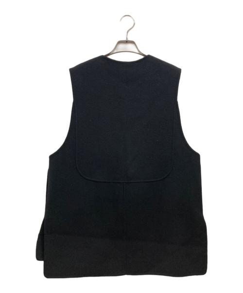 machatt（マチャット）machatt (マチャット) リバーウールベスト ブラック サイズ:FREEの古着・服飾アイテム