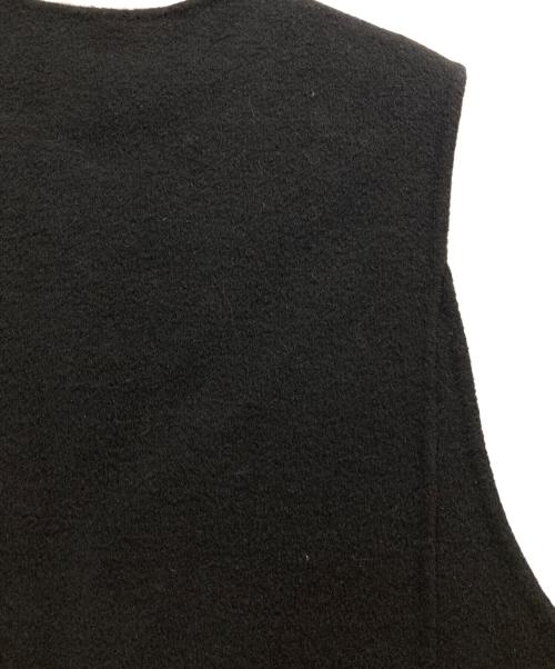 machatt（マチャット）machatt (マチャット) リバーウールベスト ブラック サイズ:FREEの古着・服飾アイテム
