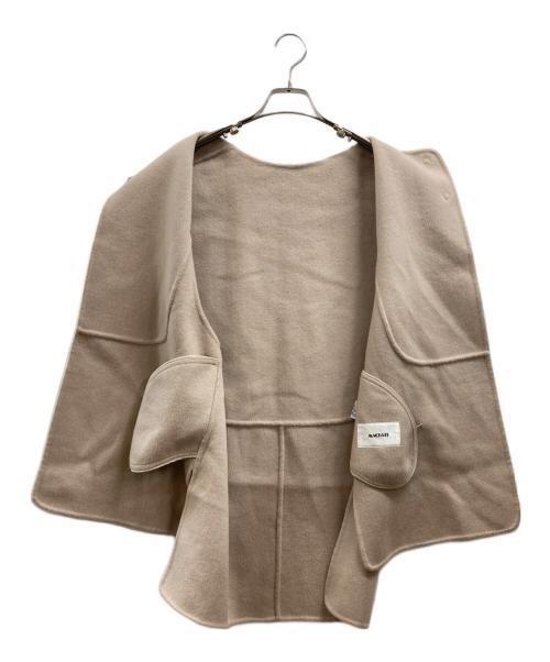 machatt（マチャット）machatt (マチャット) リバーウールベスト ベージュ サイズ:FREEの古着・服飾アイテム
