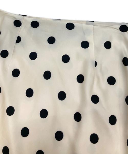moussy（マウジー）moussy (マウジー) SATIN DOT スカート ベージュ サイズ:Sの古着・服飾アイテム