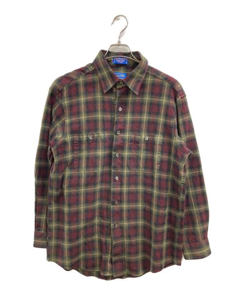 PENDLETON（ペンドルトン）PENDLETON (ペンドルトン) チェックネルシャツ カーキ サイズ:Lの古着・服飾アイテム