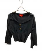 Vivienne Westwood RED LABELヴィヴィアンウエストウッドレッドレーベル）の古着「ボウタイカーディガン」｜ブラック