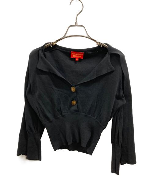 Vivienne Westwood RED LABEL（ヴィヴィアンウエストウッドレッドレーベル）Vivienne Westwood RED LABEL (ヴィヴィアンウエストウッドレッドレーベル) ボウタイカーディガン ブラック サイズ:Mの古着・服飾アイテム