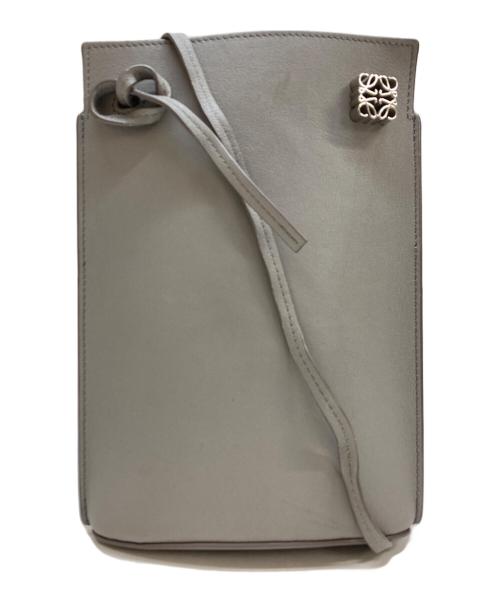 LOEWE（ロエベ）LOEWE (ロエベ) ダイスポケットショルダーポーチ グレーの古着・服飾アイテム