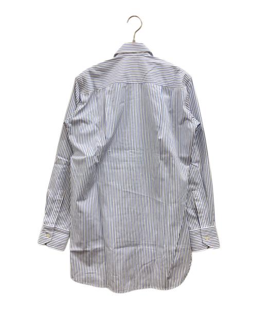 PLAN C（プランシー）Plan C (プランシー) ストライプシャツ ブルー サイズ:36 未使用品の古着・服飾アイテム