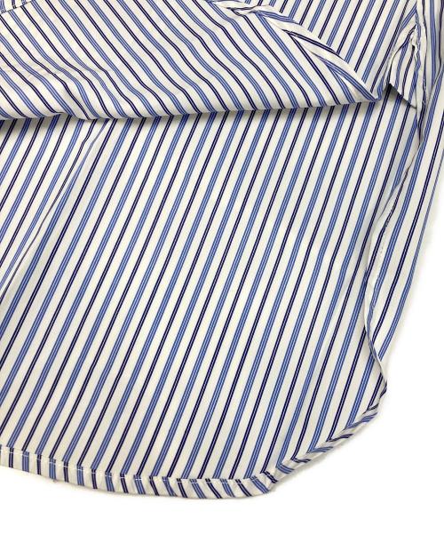 PLAN C（プランシー）Plan C (プランシー) ストライプシャツ ブルー サイズ:36 未使用品の古着・服飾アイテム
