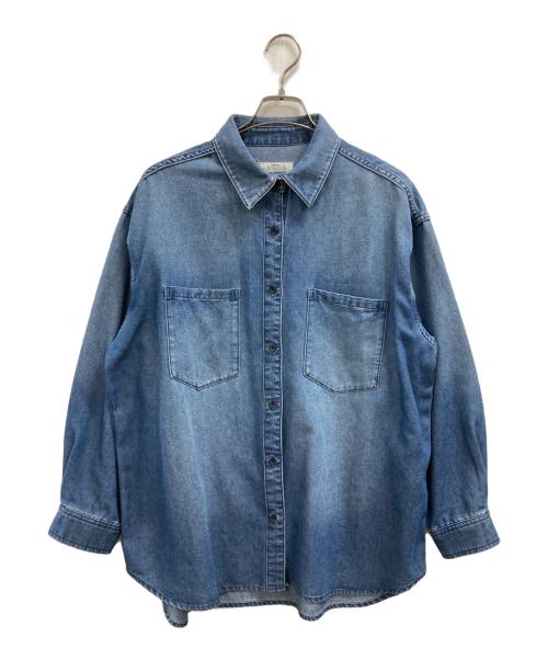 JOURNAL STANDARD relume（ジャーナルスタンダード レリューム）JOURNAL STANDARD relume (ジャーナルスタンダード レリューム) デニムオーバーサイズシャツ インディゴ サイズ:FREEの古着・服飾アイテム
