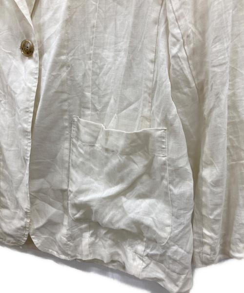 Spick and Span（スピック＆スパン）Spick and Span (スピック＆スパン) ラミーミックスシアージャケット ベージュ サイズ:38の古着・服飾アイテム