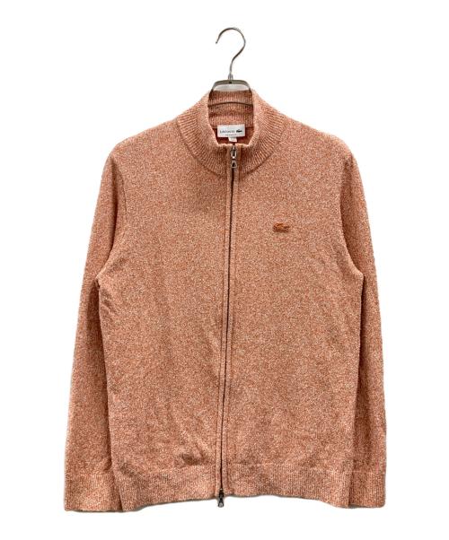 LACOSTE（ラコステ）LACOSTE (ラコステ) ブークレー スタンドジップニットカーディガン オレンジ サイズ:US Sの古着・服飾アイテム