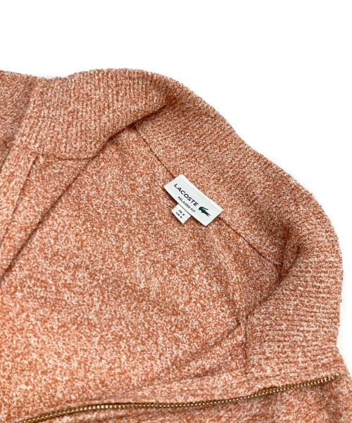 LACOSTE（ラコステ）LACOSTE (ラコステ) ブークレー スタンドジップニットカーディガン オレンジ サイズ:US Sの古着・服飾アイテム