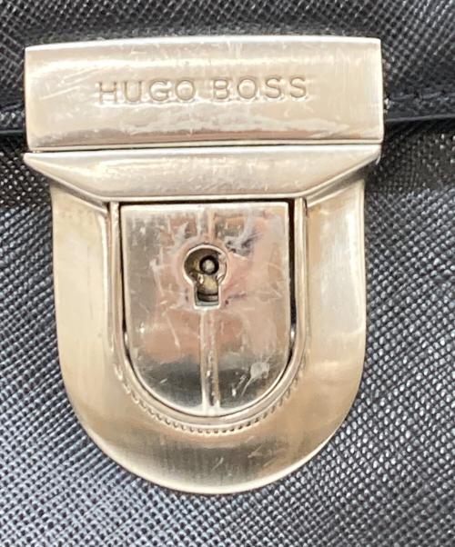 HUGO BOSS（ヒューゴ ボス）HUGO BOSS (ヒューゴ ボス) ブリーフケース ブラックの古着・服飾アイテム