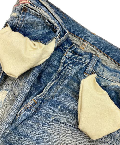 Denim & Supply Ralph Lauren（デニム＆サプライ ラルフローレン）Denim & Supply Ralph Lauren (デニム＆サプライ ラルフローレン) ペイズリー刺し子ジーンズ インディゴ サイズ:31/32の古着・服飾アイテム