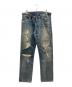 Denim & Supply Ralph Lauren（デニム＆サプライ ラルフローレン）の古着「ペイズリー刺し子ジーンズ」｜インディゴ