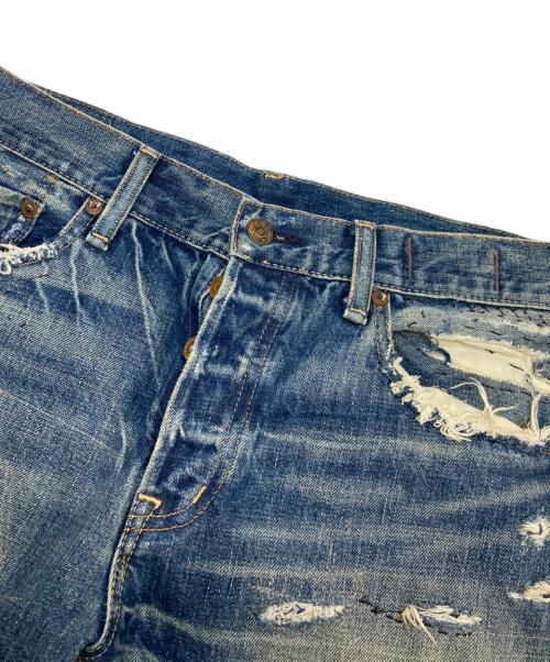 Denim & Supply Ralph Lauren（デニム＆サプライ ラルフローレン）Denim & Supply Ralph Lauren (デニム＆サプライ ラルフローレン) スリムフィットダメージジーンズ インディゴ サイズ:31/30の古着・服飾アイテム