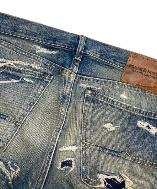 Denim & Supply Ralph Lauren（デニム＆サプライ ラルフローレン）Denim & Supply Ralph Lauren (デニム＆サプライ ラルフローレン) スリムフィットダメージジーンズ インディゴ サイズ:31/30の古着・服飾アイテム