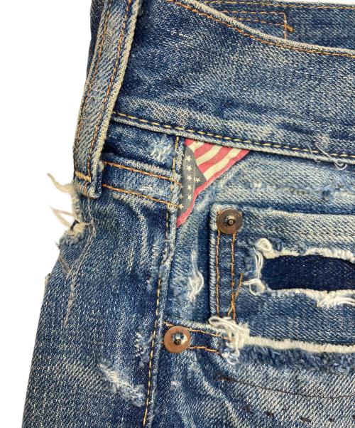 Denim & Supply Ralph Lauren（デニム＆サプライ ラルフローレン）Denim & Supply Ralph Lauren (デニム＆サプライ ラルフローレン) スリムフィットダメージジーンズ インディゴ サイズ:31/30の古着・服飾アイテム