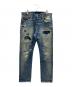 Denim & Supply Ralph Lauren（デニム＆サプライ ラルフローレン）の古着「スリムフィットダメージジーンズ」｜インディゴ