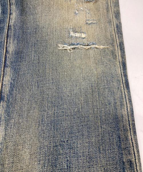 Denim & Supply Ralph Lauren（デニム＆サプライ ラルフローレン）Denim & Supply Ralph Lauren (デニム＆サプライ ラルフローレン) スリムフィット刺し子ダメージジーンズ インディゴ サイズ:31/32の古着・服飾アイテム