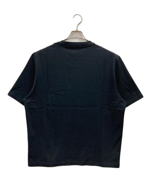 ami（アミ）ami (アミ) ブラック オーガニックコットン Ami de Coeur Tシャツ ブラック サイズ:M 未使用品の古着・服飾アイテム
