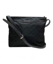 GUCCI（グッチ）の古着「GG柄ショルダーバッグ」｜ブラック
