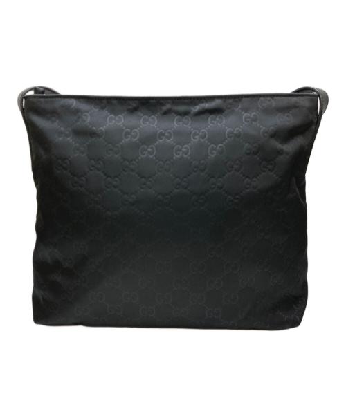 GUCCI（グッチ）GUCCI (グッチ) GG柄ショルダーバッグ ブラックの古着・服飾アイテム