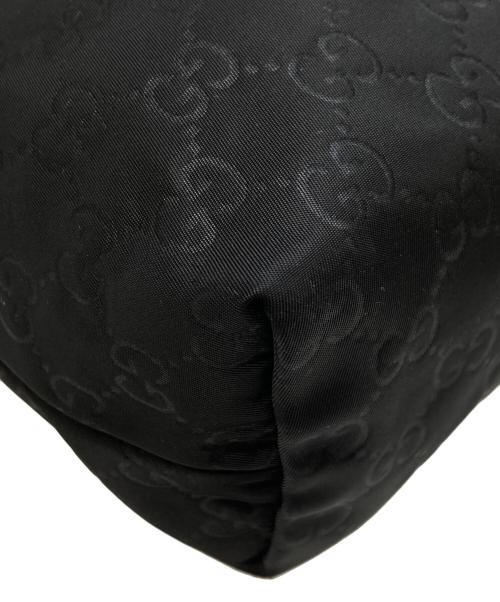 GUCCI（グッチ）GUCCI (グッチ) GG柄ショルダーバッグ ブラックの古着・服飾アイテム